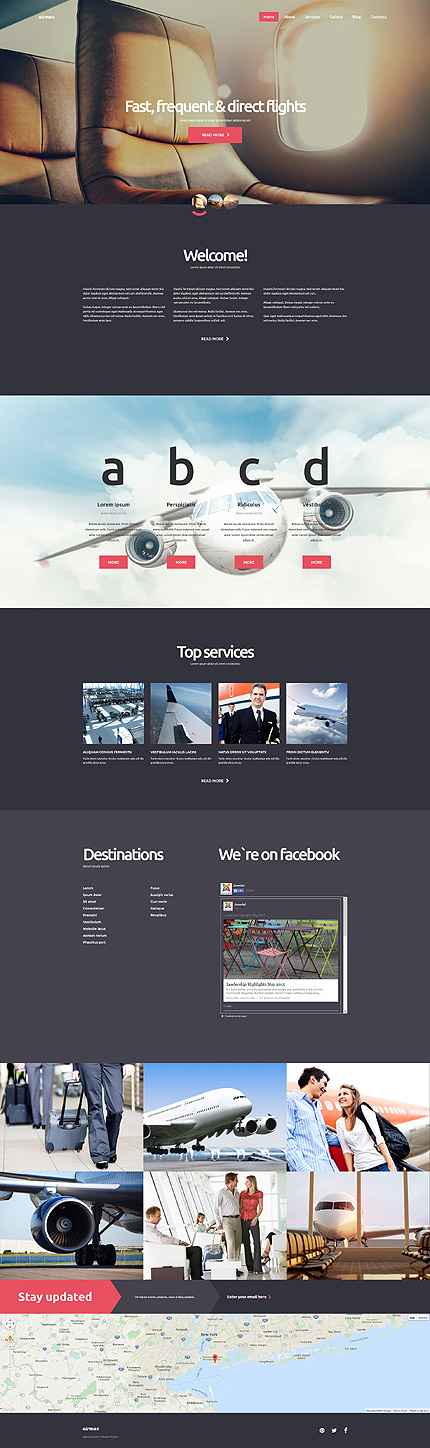 Kit Graphique #58787 Airmax Private Joomla 3 Templates - Joomla Main Page preview