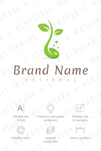 Kit Graphique #65781 Plant Nature Divers Modles Web - Logo template Preview