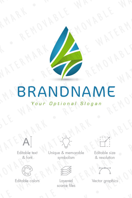 Kit Graphique #65932 Energy Water Divers Modles Web - Logo template Preview