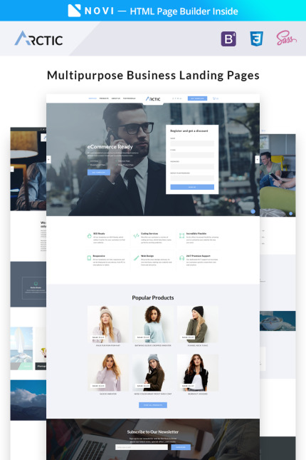 Kit Graphique #67051 Landing Page Divers Modles Web - Logo template Preview