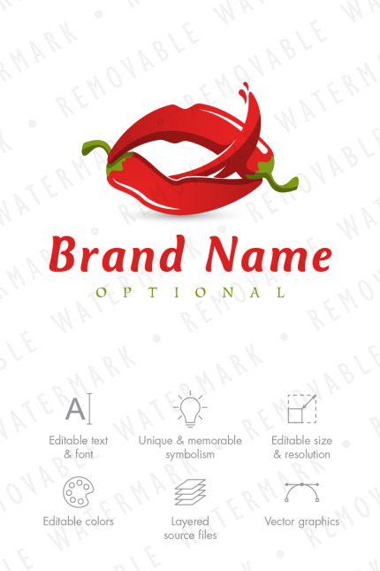 Kit Graphique #67105 Lips Chili Divers Modles Web - Logo template Preview