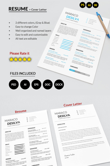 Kit Graphique #68141 Clean Cv Divers Modles Web - Logo template Preview