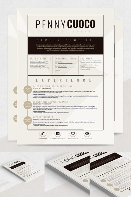 Kit Graphique #68299 Resume Template Divers Modles Web - Logo template Preview