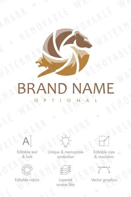 Kit Graphique #68620 Animal Photography Divers Modles Web - Logo template Preview