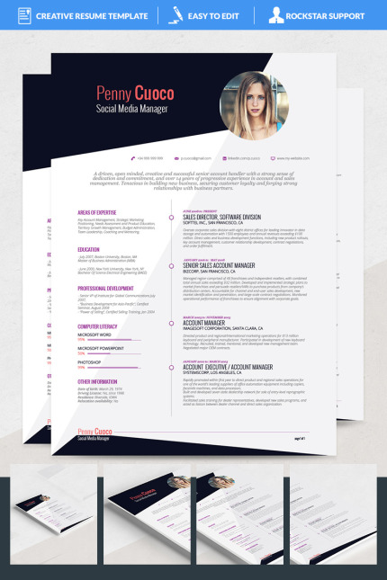 Kit Graphique #69120 Teacher Resume Divers Modles Web - Logo template Preview