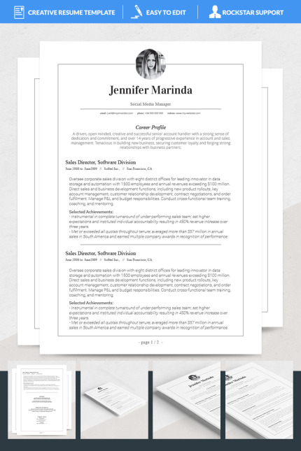 Kit Graphique #69180 Teacher Resume Divers Modles Web - Logo template Preview