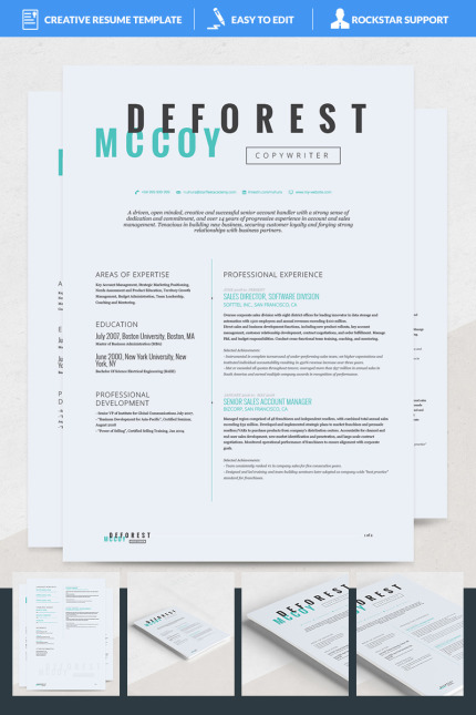 Kit Graphique #69190 Teacher Resume Divers Modles Web - Logo template Preview