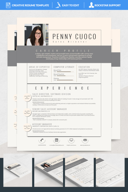 Kit Graphique #69234 Teacher Resume Divers Modles Web - Logo template Preview