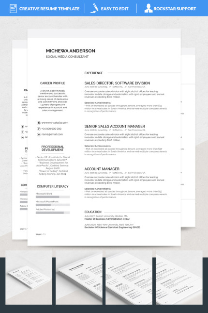 Kit Graphique #69240 Teacher Resume Divers Modles Web - Logo template Preview