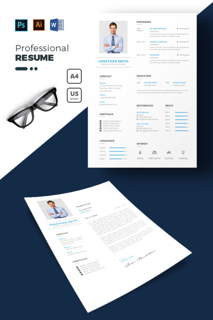 Kit Graphique #69611 Resume Cv Divers Modles Web - Logo template Preview