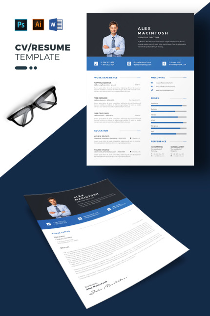 Kit Graphique #69695 Resume Cv Divers Modles Web - Logo template Preview