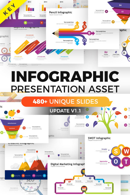 Kit Graphique #70390 Infographic Powerpoint Divers Modles Web - Logo template Preview