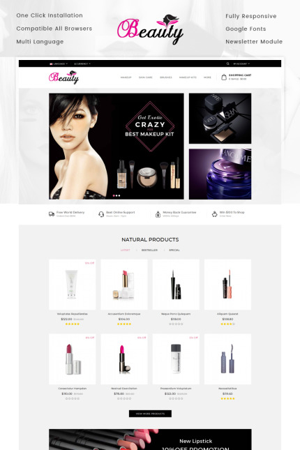 Kit Graphique #70420 Cosmetic Beauty Divers Modles Web - Logo template Preview