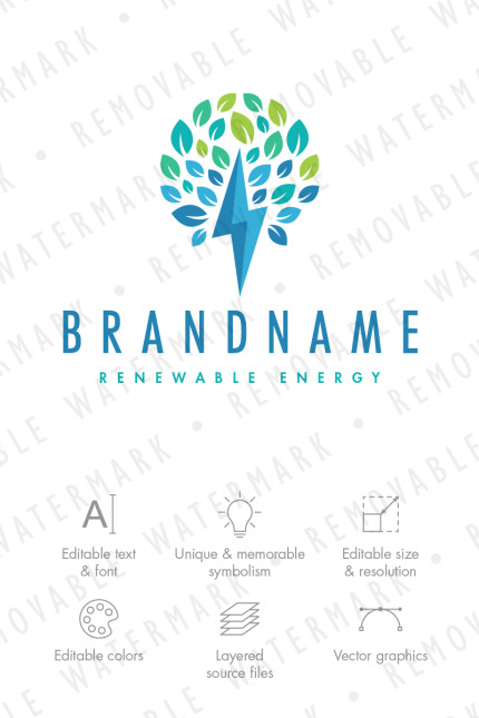 Kit Graphique #70527 Tree Energy Divers Modles Web - Logo template Preview