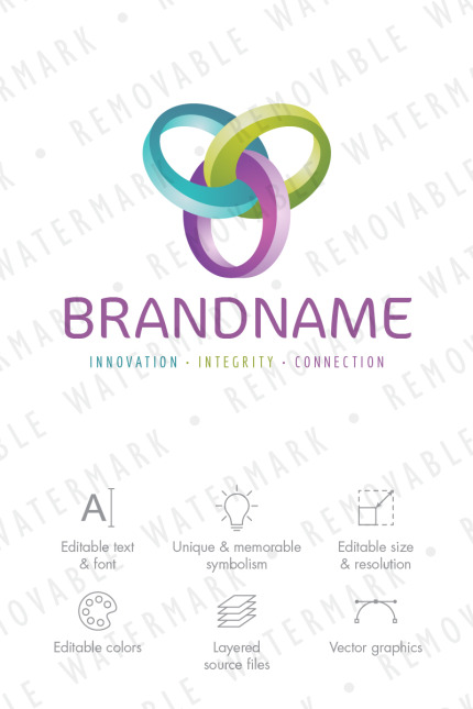 Kit Graphique #70552 Link Abstract Divers Modles Web - Logo template Preview