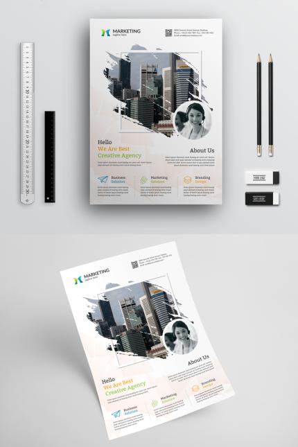 Kit Graphique #70581 Flyer Corporate Divers Modles Web - Logo template Preview