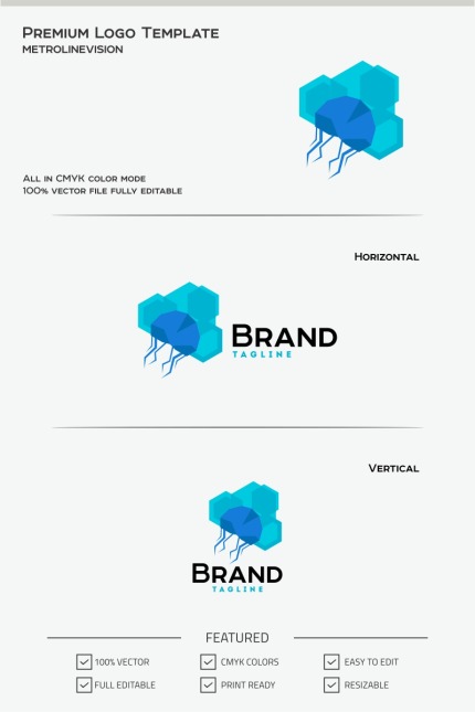 Kit Graphique #70700 Tech Pixel Divers Modles Web - Logo template Preview