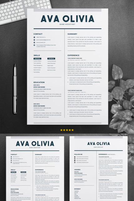 Kit Graphique #70838 Clean Rsum Divers Modles Web - Logo template Preview