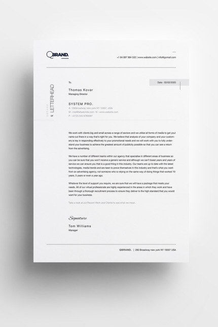 Kit Graphique #71013 Letterhead Invoice Divers Modles Web - Logo template Preview