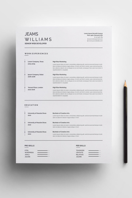 Kit Graphique #71131 Resume Cover Divers Modles Web - Logo template Preview