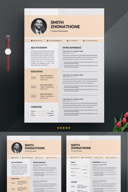 Kit Graphique #71133 Resume Template Divers Modles Web - Logo template Preview