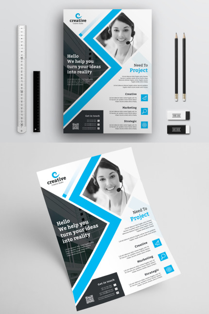 Kit Graphique #71229 Flyer Entreprise Divers Modles Web - Logo template Preview