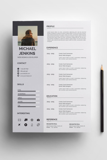 Kit Graphique #71253 Resume Cover Divers Modles Web - Logo template Preview