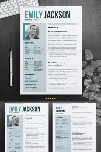 Kit Graphique #71440 Resume Template Divers Modles Web - Logo template Preview