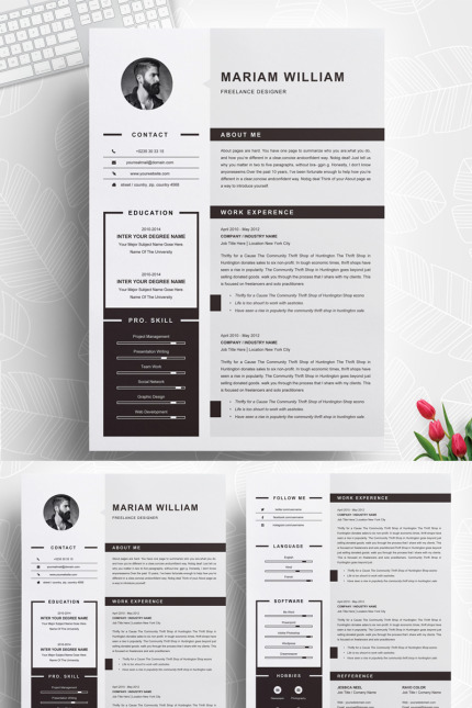 Kit Graphique #71465 Modern Resume Divers Modles Web - Logo template Preview