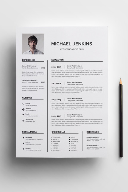 Kit Graphique #71486 A4resume Bebas Divers Modles Web - Logo template Preview