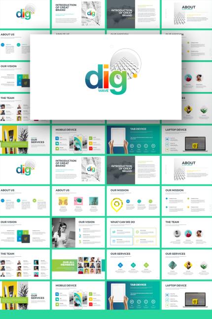 Kit Graphique #71594 Modern Powerpoint Divers Modles Web - Logo template Preview