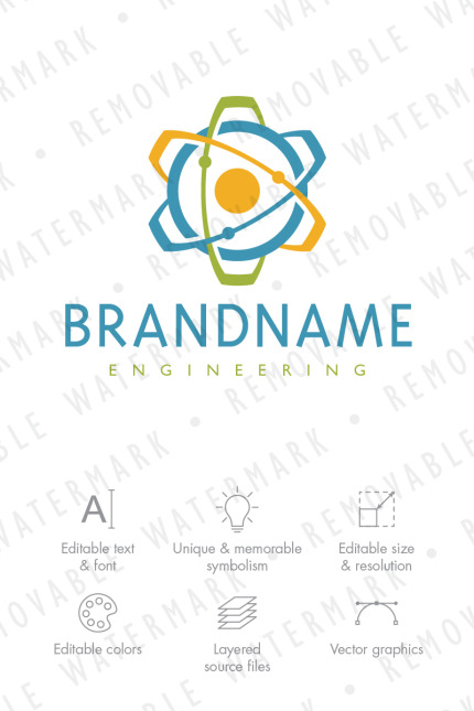 Kit Graphique #71699 Atom Science Divers Modles Web - Logo template Preview