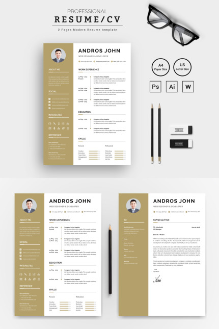 Kit Graphique #71850 Resume Cv Divers Modles Web - Logo template Preview