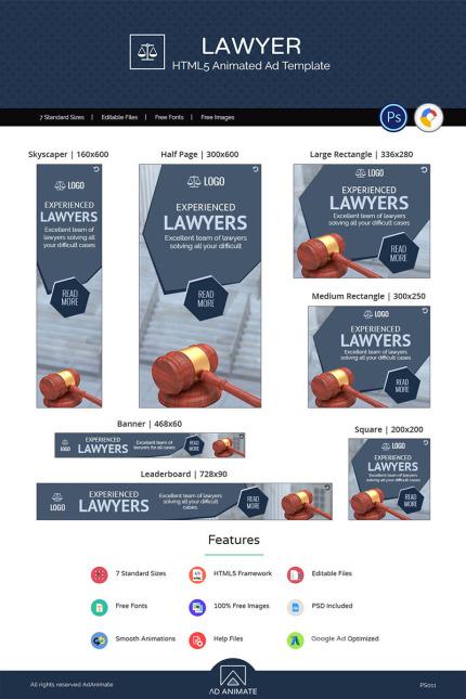 Kit Graphique #71883 Lawyer Banner Divers Modles Web - Logo template Preview