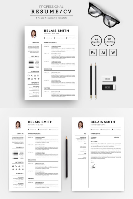 Kit Graphique #71913 Resume Cv Divers Modles Web - Logo template Preview