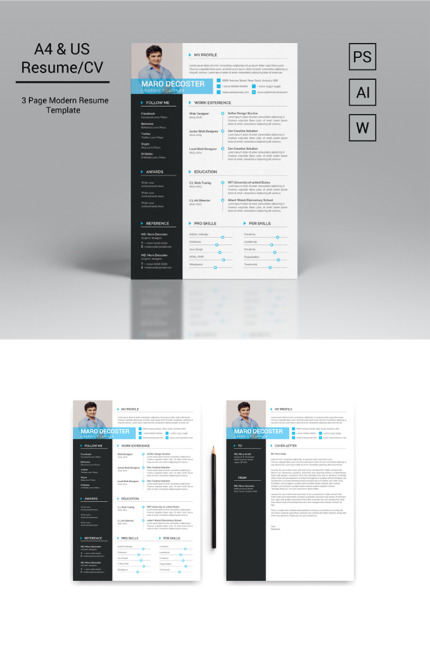 Kit Graphique #71915 Resume Cv Divers Modles Web - Logo template Preview