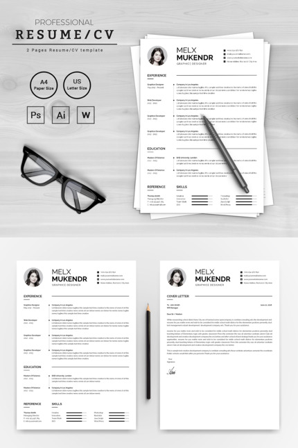 Kit Graphique #71963 Resume Cv Divers Modles Web - Logo template Preview