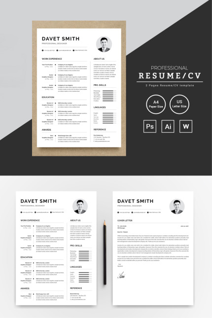 Kit Graphique #73409 Resume Cv Divers Modles Web - Logo template Preview