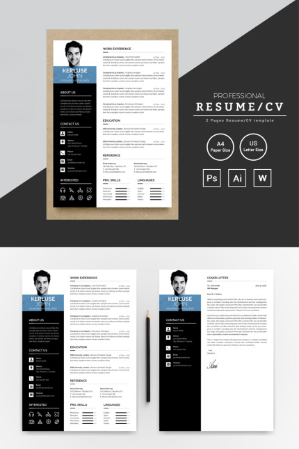 Kit Graphique #73421 Resume Cv Divers Modles Web - Logo template Preview