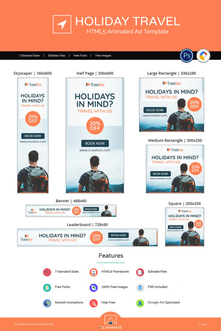 Kit Graphique #73533 Holiday Voyage Divers Modles Web - Logo template Preview