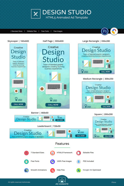 Kit Graphique #73542 Design-studio Web Divers Modles Web - Logo template Preview