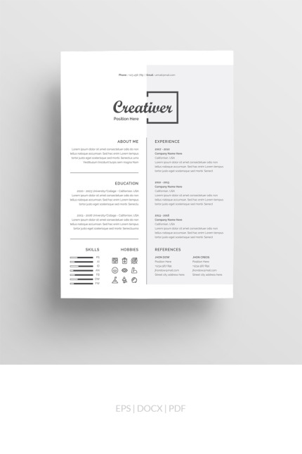 Kit Graphique #73743 Clean Resume Divers Modles Web - Logo template Preview