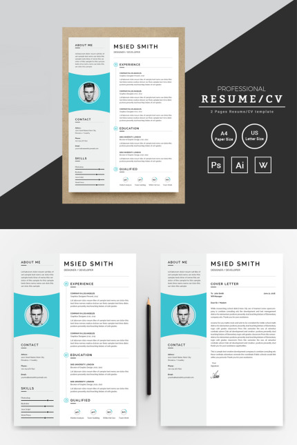 Kit Graphique #73754 Resume Cv Divers Modles Web - Logo template Preview