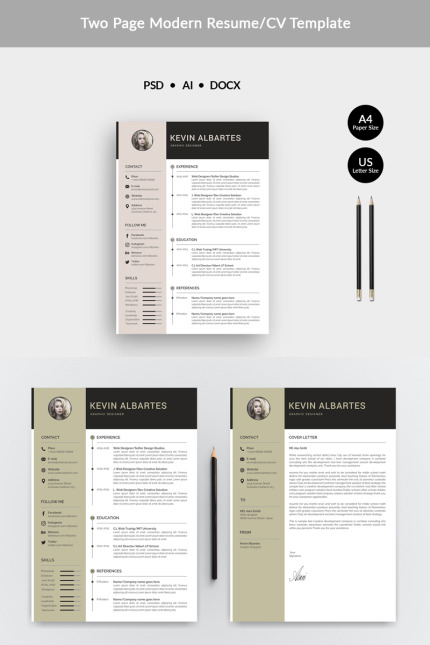 Kit Graphique #73796 Resume Cv Divers Modles Web - Logo template Preview