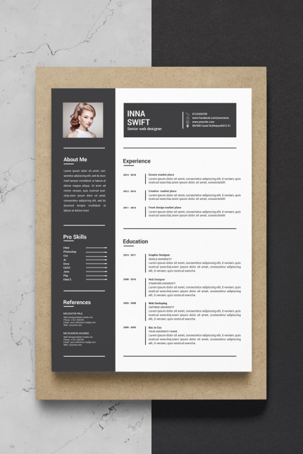 Kit Graphique #73819 Cleancv Cleanresume Divers Modles Web - Logo template Preview