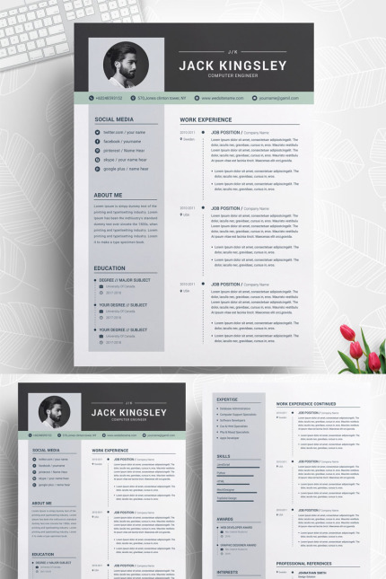 Kit Graphique #73924 Modern Resume Divers Modles Web - Logo template Preview