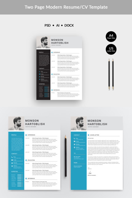 Kit Graphique #74003 Resume Cv Divers Modles Web - Logo template Preview