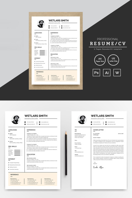 Kit Graphique #74190 Resume Cv Divers Modles Web - Logo template Preview