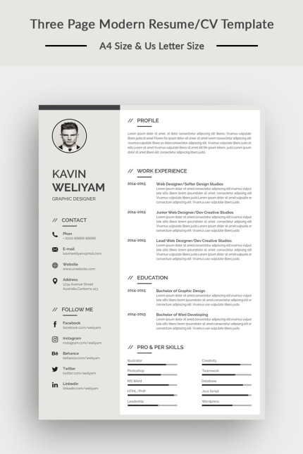 Kit Graphique #74199 Resume Cv Divers Modles Web - Logo template Preview