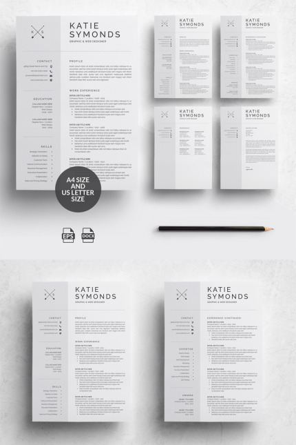 Kit Graphique #74459 Resume Template Divers Modles Web - Logo template Preview